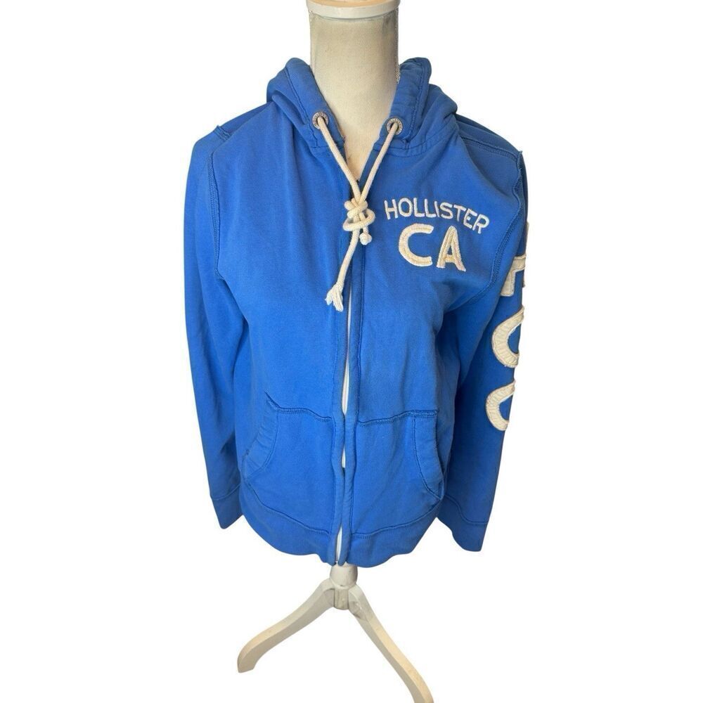 HOLLISTER Tecolote Canyon Mens Drawstring Hoodie Sweater Y2K Sz M Spellout